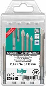Heller Glasbohrer-Satz Ceramic Master 5-teilig