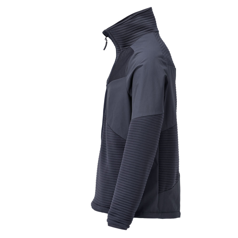 MASCOT CUSTOMIZED Fleecepullover mit kurzem Reißverschluss und Futter schwarzblau 4XL