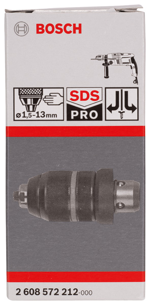 Bosch Schnellspannbohrfutter mit Adapter, 1,5 bis 13 mm, SDS plus, für GBH 2-26 DFR