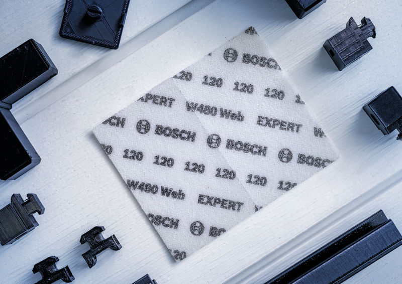 Bosch EXPERT W480 Web 1/4 Handschleifblatt, 115 x 140 mm, G320