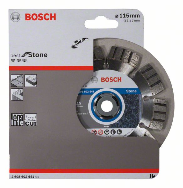 Bosch Diamanttrennscheibe Best Stone 115x22,23x2,2x12 mm