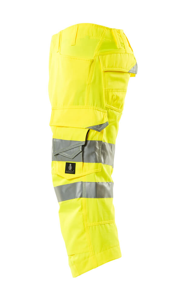 MASCOT SAFE SUPREME Dreiviertel-Hose mit Knietaschen hi-vis gelb 44