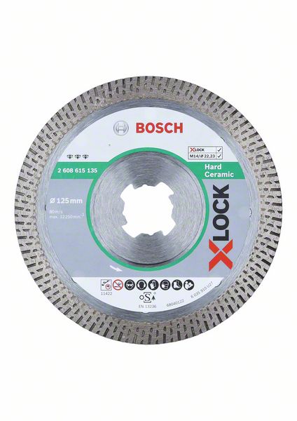 Bosch Diamanttrennscheibe X-LOCK Best Hard Ceramic 125mm