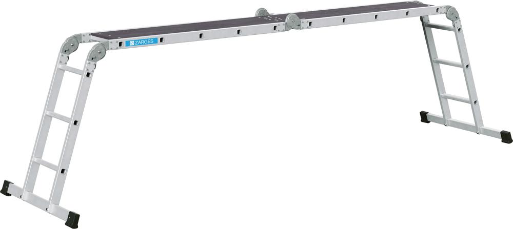 Zarges Vielzweckleiter Multitec M 4-teilig, 2x3/2x4Sprossen
