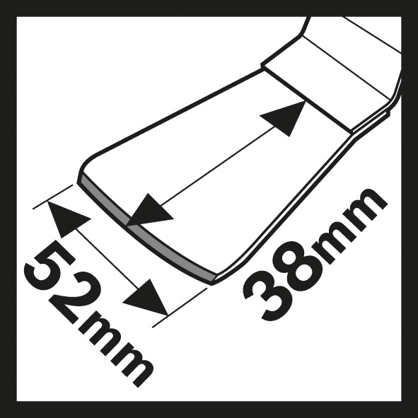 Bosch HCS Schaber ATZ 52 SFC, flexibel, 52 x 38 mm, 1er-Pack