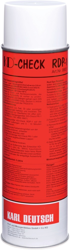 Farbeindringmittel-Spray rot