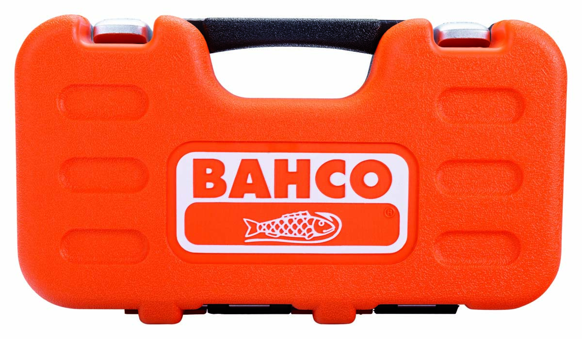 BAHCO 1/4" Steckschlüssel-Satz metrisch sechskant mit Umschaltknarre und Schraubendreher-Einsätzen S290 (29-teilig)