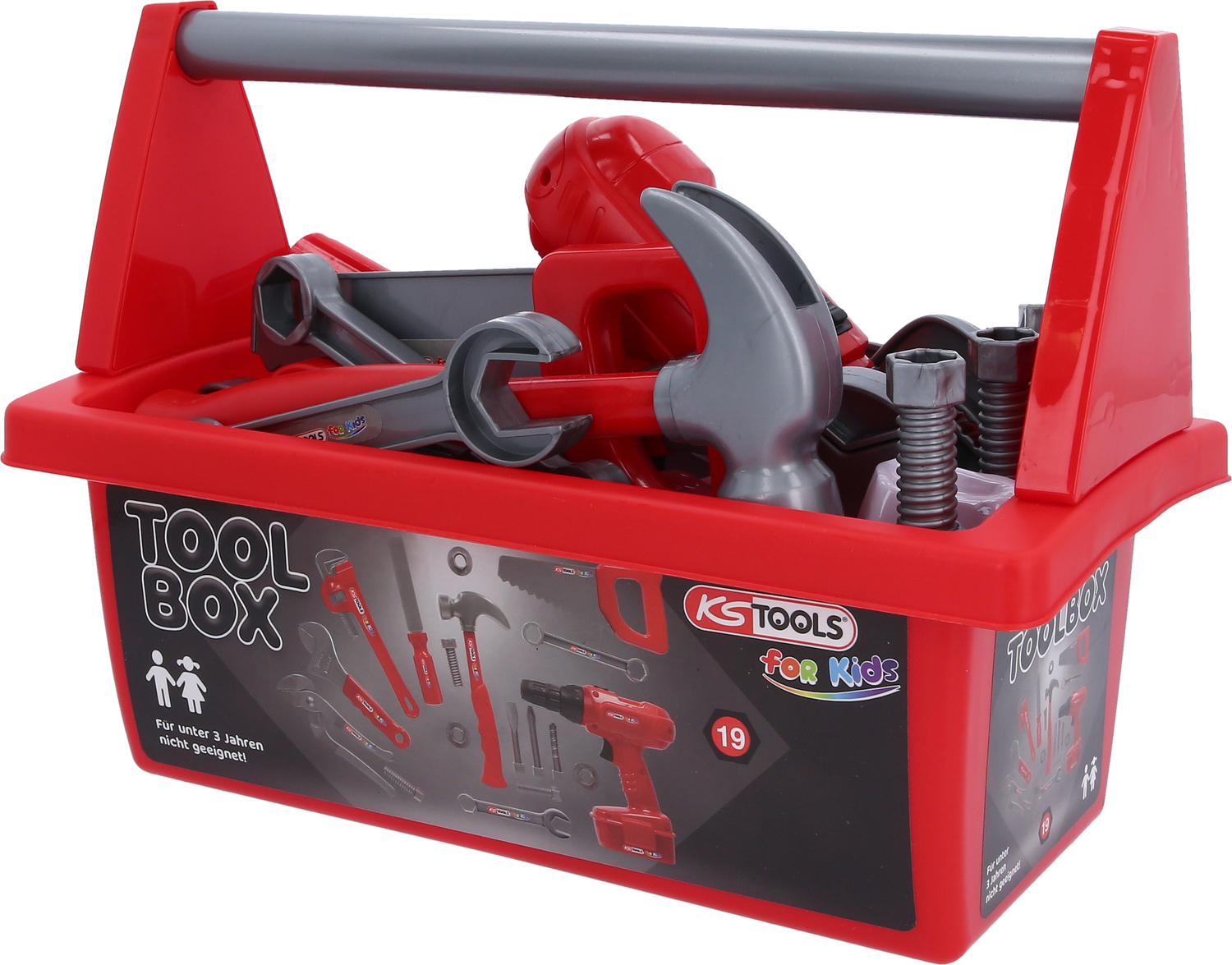 KS-TOOLS Kinder Werkzeug-Satz + Toolbox