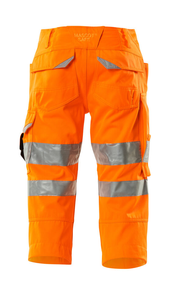 MASCOT SAFE SUPREME Dreiviertel-Hose mit Knietaschen hi-vis orange 45