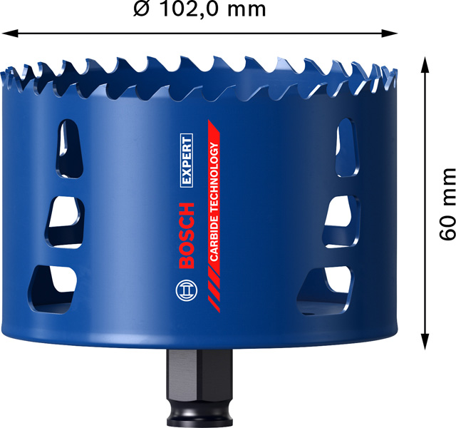 Bosch EXPERT Tough Material Lochsäge, 102 x 60 mm