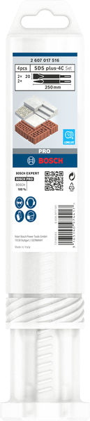 Bosch PRO SDS plus-4C Meißel-Set, 4-tlg.