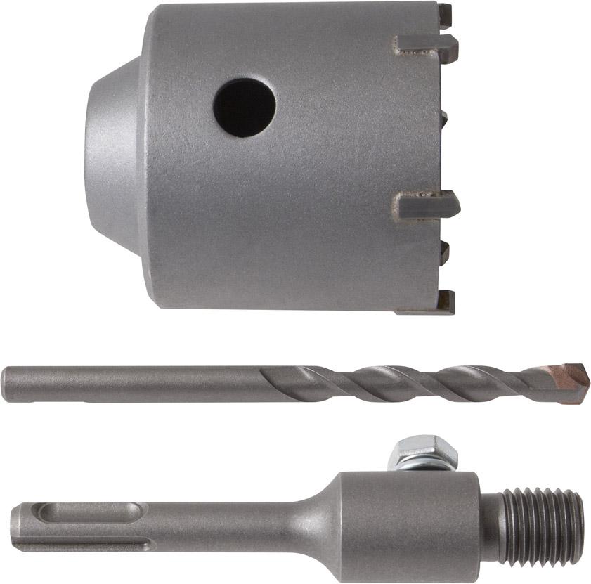 Leichte HBK 82mm + SDS- plus-Aufnahme + Zentrierbohrer