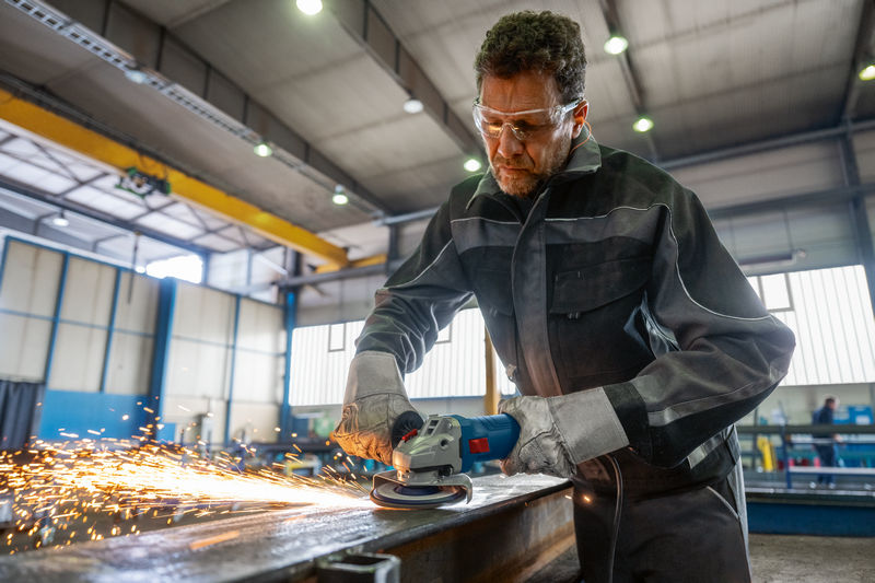 Bosch Winkelschleifer GWS 12-125, SDS-Überwurfmutter, im Karton