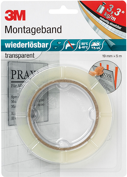 3M Power Klebeband wiederlösbar
