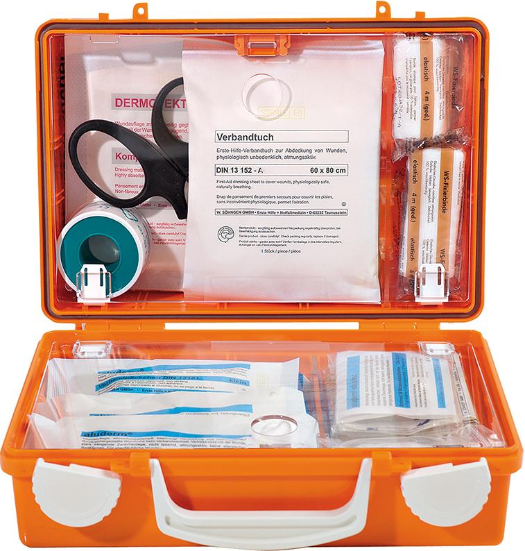 Erste-Hilfe-Koffer Quick gefüllt DIN13157