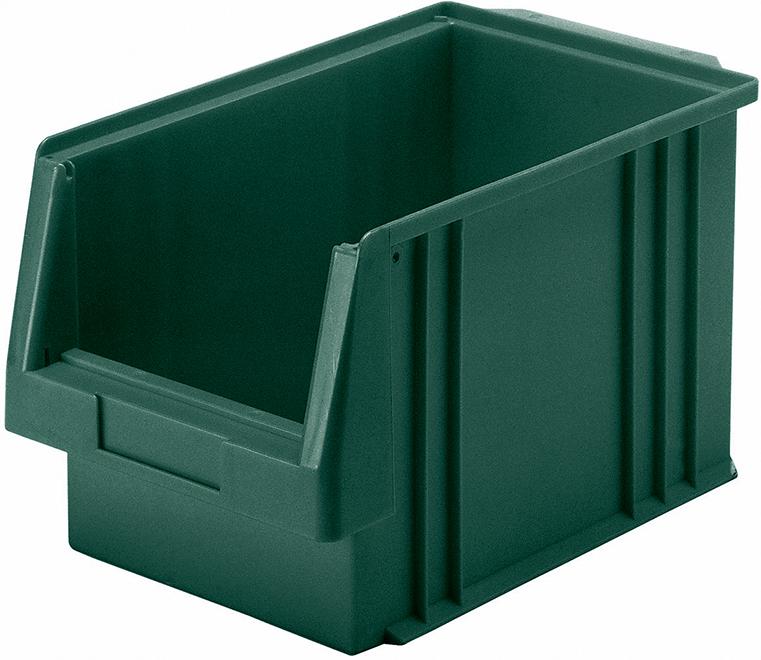 Sichtlagerkasten PLK 2a B213xT330xH200 mm grün