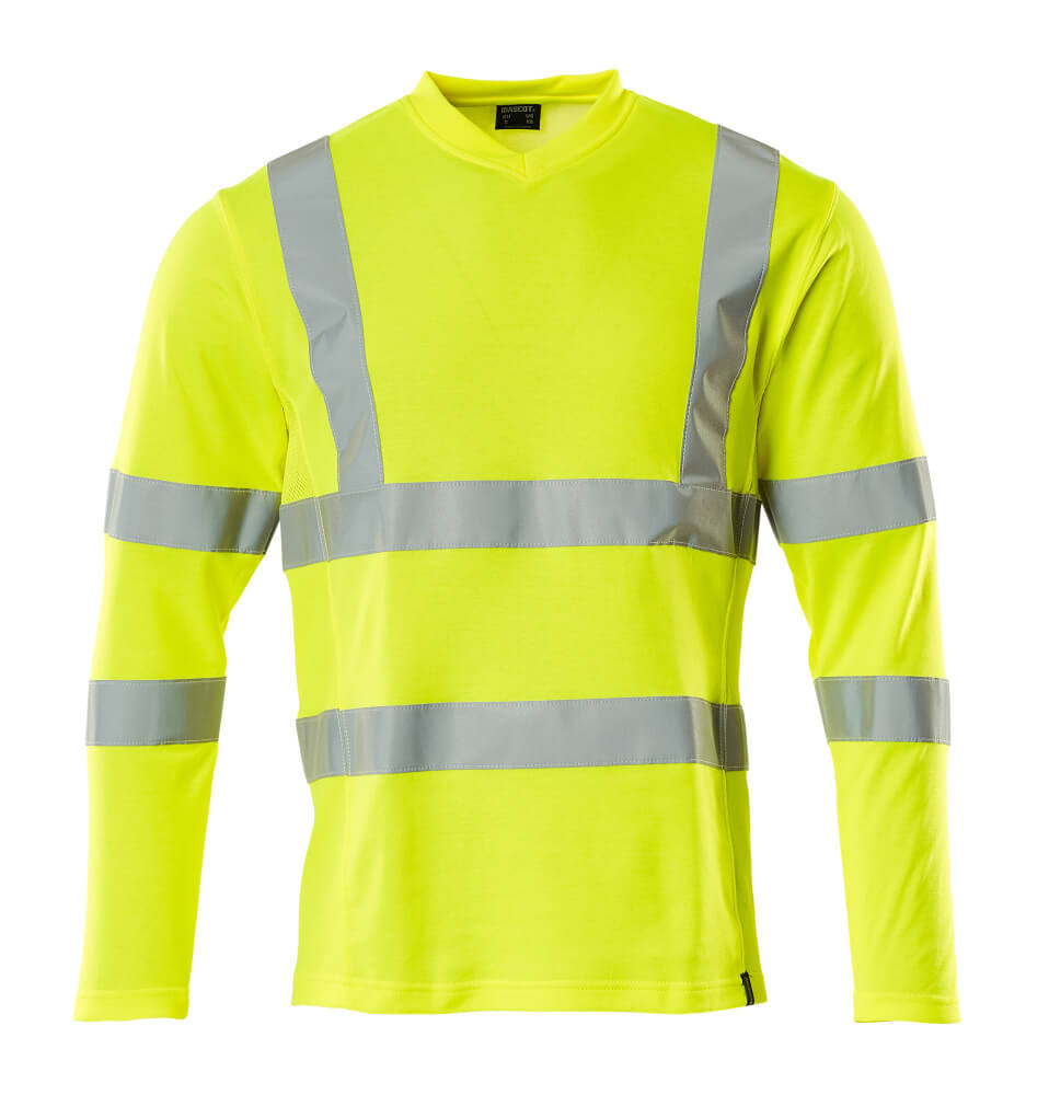 MASCOT SAFE CLASSIC T-Shirt, Langarm hi-vis gelb L