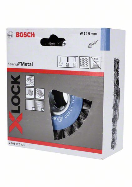 Bosch Scheibenbürste Heavy for Metal X-LOCK 115x0,5mm
