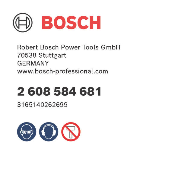 Bosch Verlängerung, 305mm, mit Schlüsselweite 3/8-Zoll/ 9,5-mm-Sechskantaufnahmeschaft