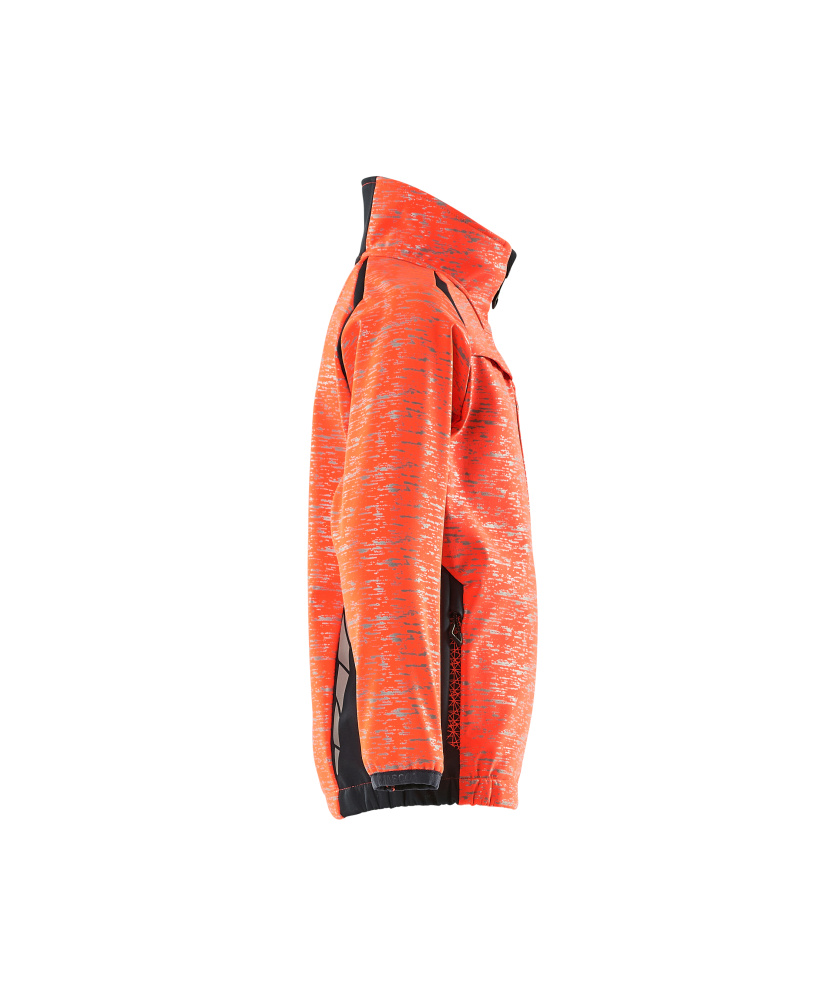 MASCOT ACCELERATE SAFE Softshell Jacke für Kinder hi-vis rot/schwarzblau 104