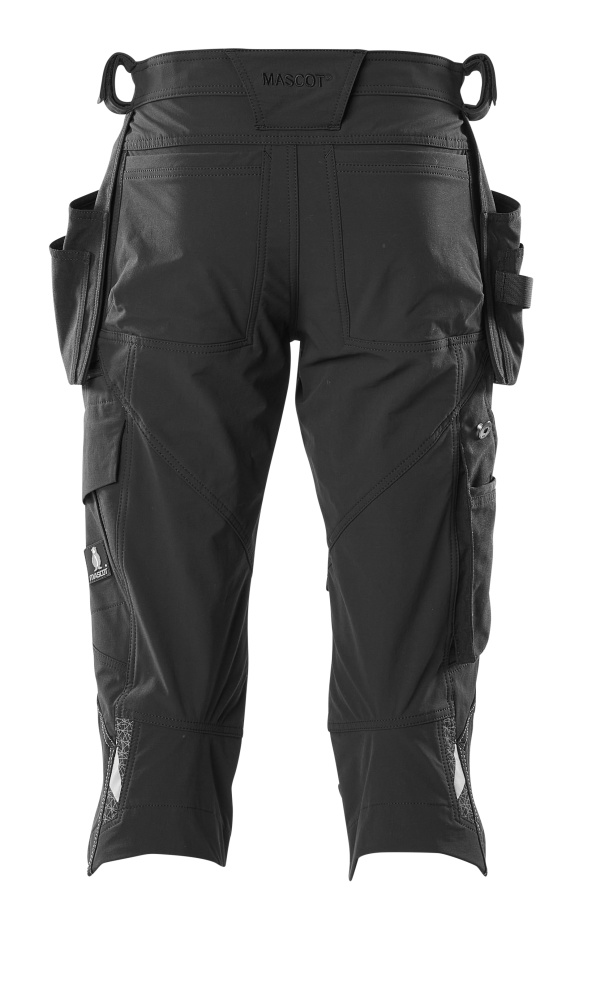 MASCOT ACCELERATE Dreiviertel-Hose mit Hängetaschen schwarz 47