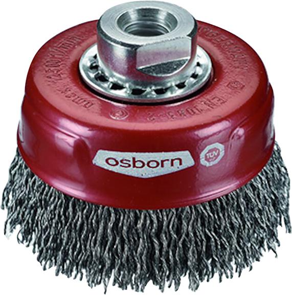 Osborn Topfbürste Xtreme Stahl 80x0,3mm gewellt